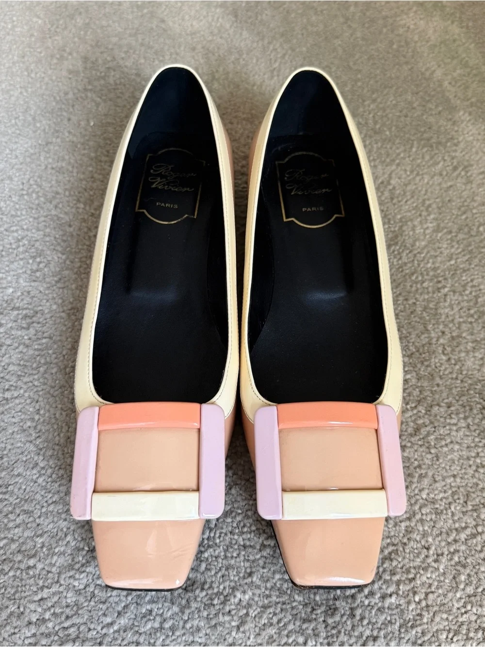 Roger Vivier Belle Vivier Patent Leather Ballerina